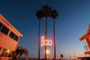 The spirit of Halloween on Balboa Island makes it a popular spot for trick or treaters.