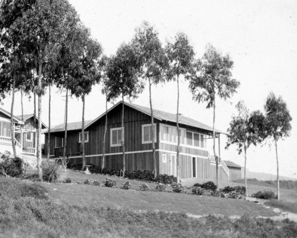 738 Cliff Drive home in its original state in a historic photo.